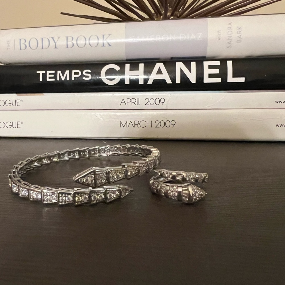 Snake bangle Serbenti bracelet and Ring Luxury set New